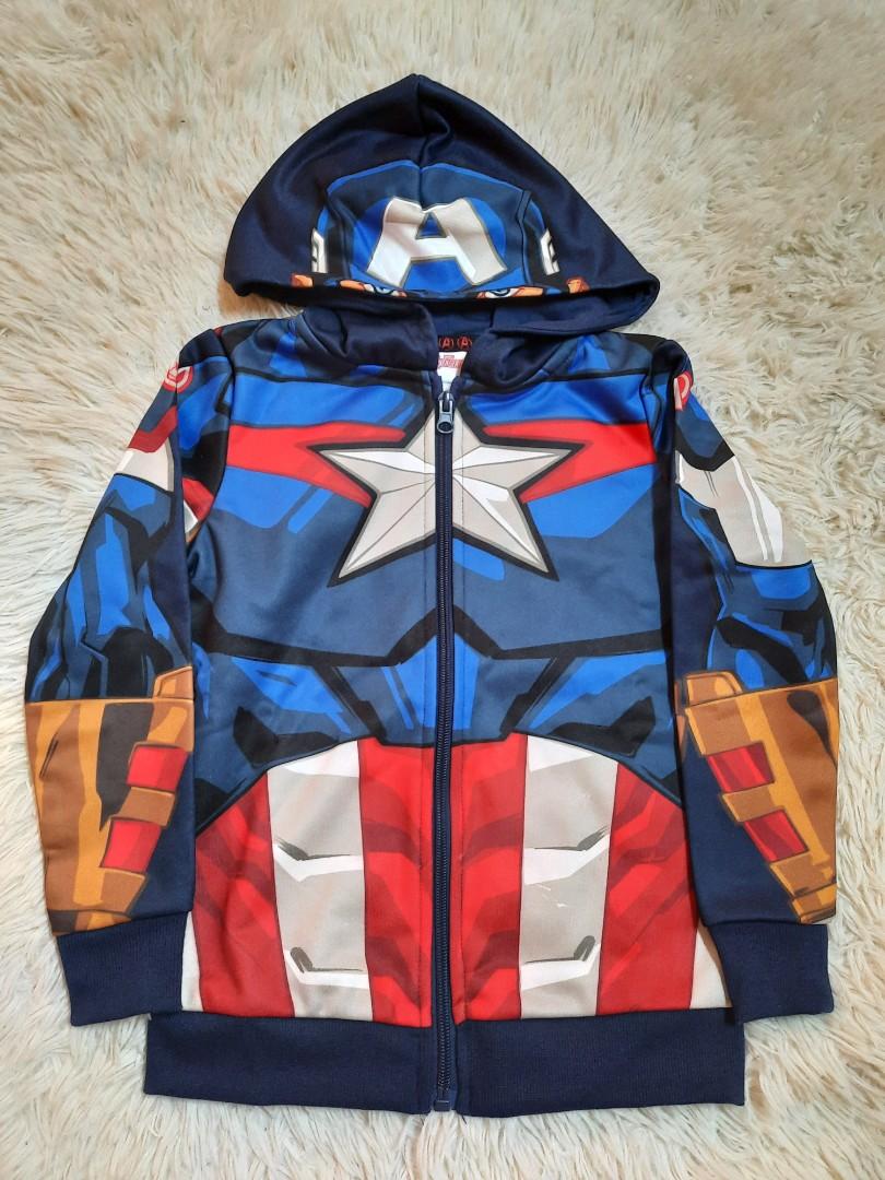 Sweater hoodie toddler boy design Captain America Babies Kids