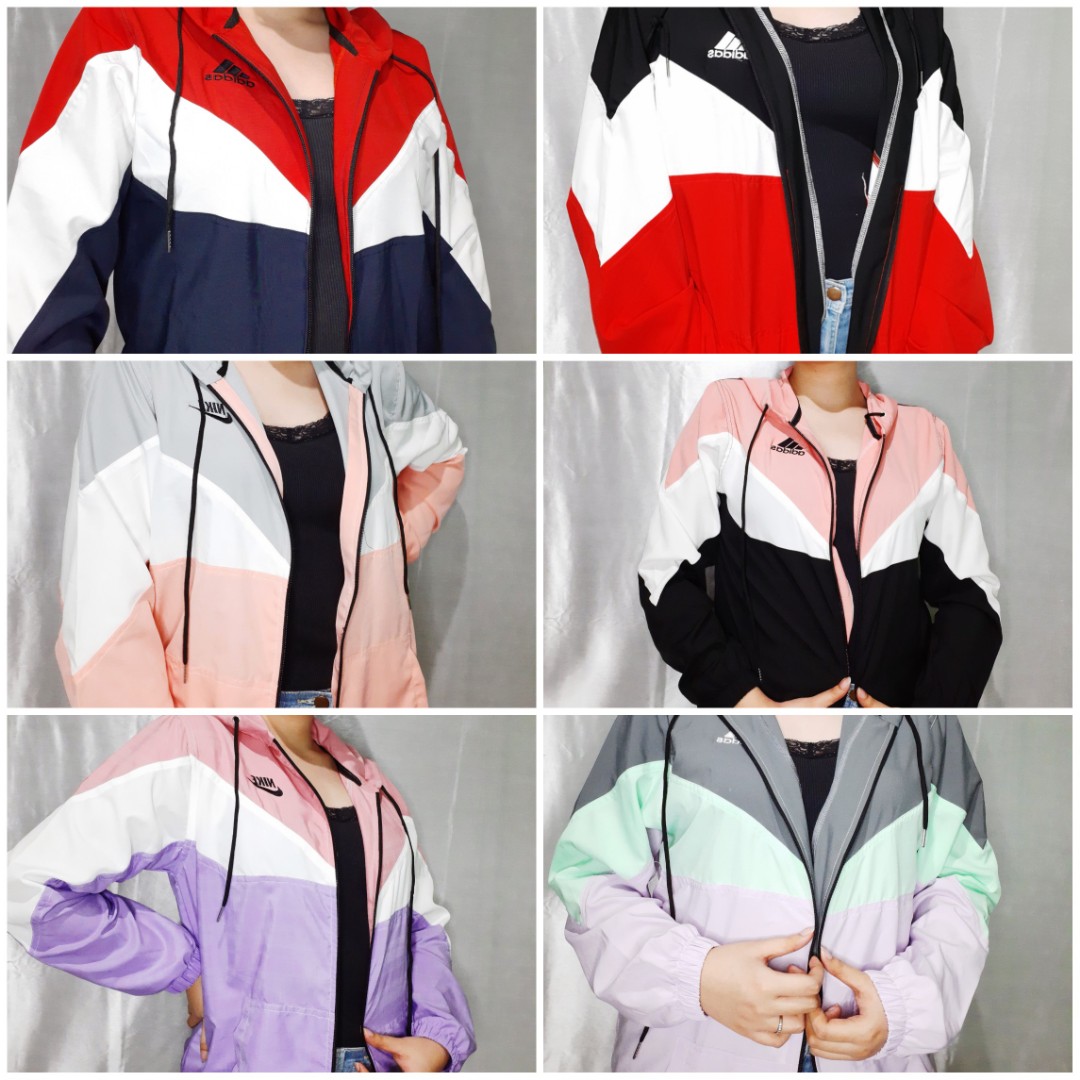 TRI COLOR TASLAN WINDBREAKER, Women's 