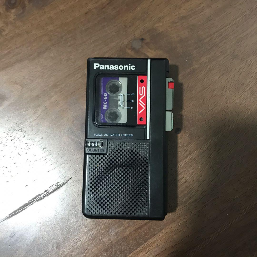 Vintage Panasonic Mini Cassette Player and Recorder, Audio, Portable