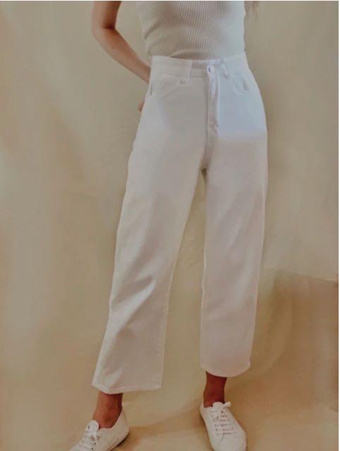 White mom pants clearance