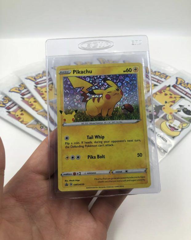 Sealed Holo Geodude Generations 20th Anniversary Pikachu Stamp Pokemon Card New