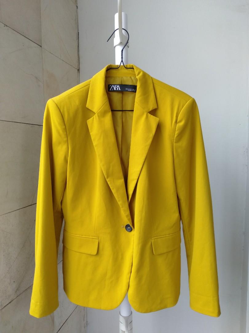 Zara yellow blazer clearance