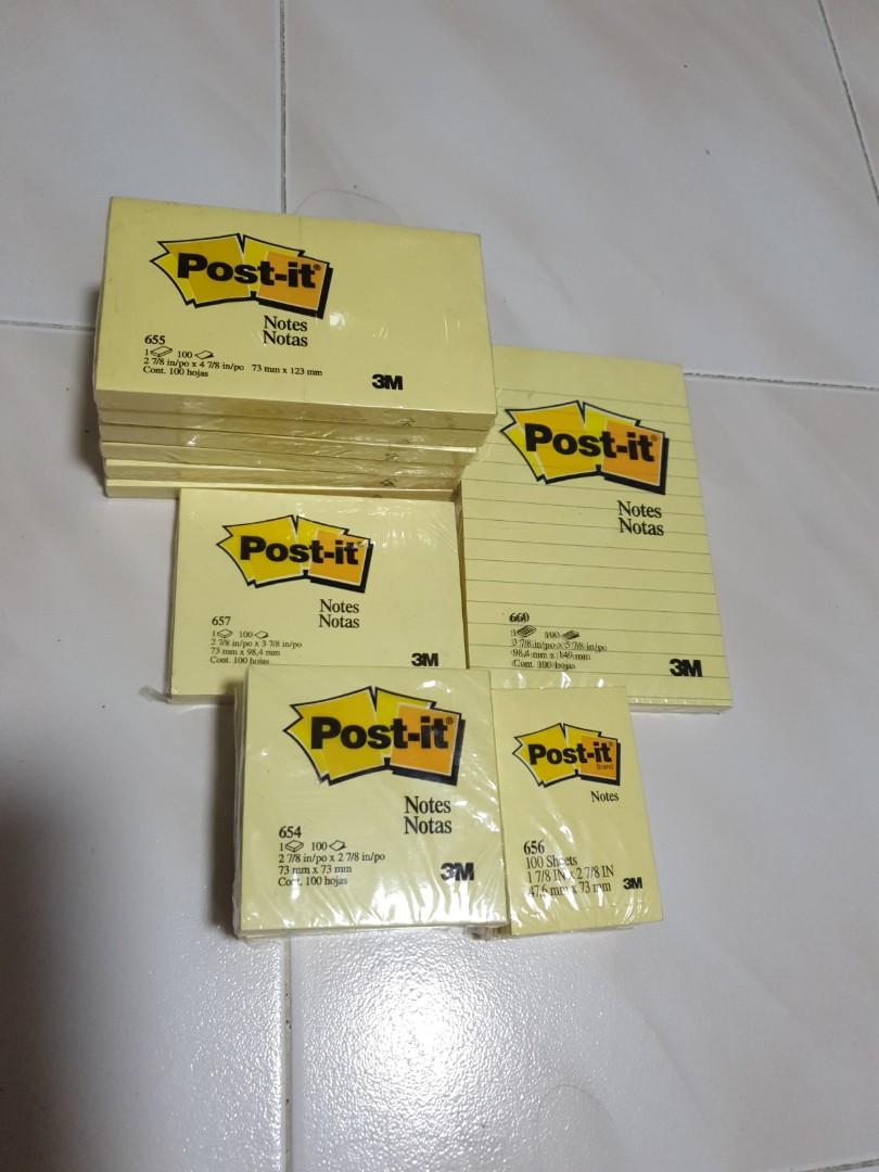 3M Post-it (Category: Stationery & School Supplies) located in Singapore. Submitted by Shifirafa (Listing ID 1069082180, Image 1). Description: 655-Qty:6, Price:$2 each Take all 6 $10 657-Qty:1, Price:$2 654-Qty:4, Price: $2 each Take all 4 $10 656-Qty:3, Price: $2 each Take all 3 $5.