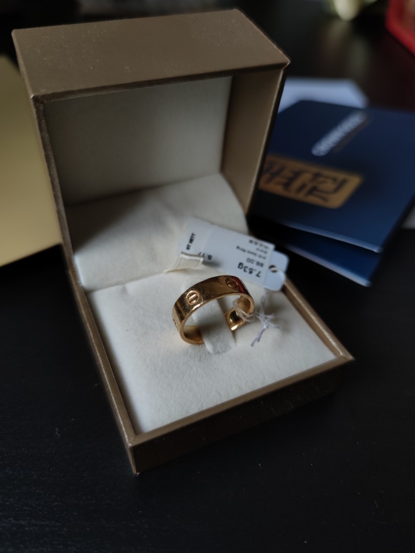 916 Gold Cartier design ring, Luxury 