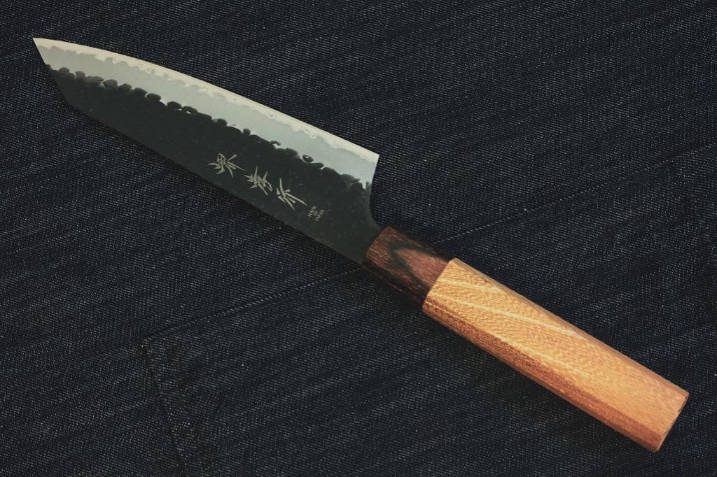堺孝行黑打鎚目三枚合超青鋼切付劍形三德刀文化刀160mm 日本刀廚刀抵玩之選 廚房用具 Carousell