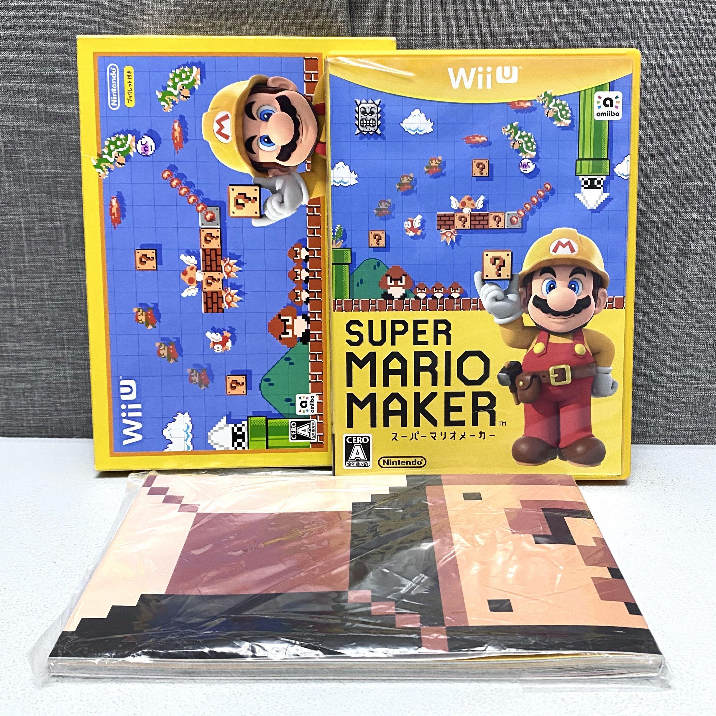 中古 原裝日版wiiu Wii U Game Super Mario Maker 瑪莉奧製作大師孖寶兄弟動作遊戲 遊戲機 遊戲機遊戲 Carousell