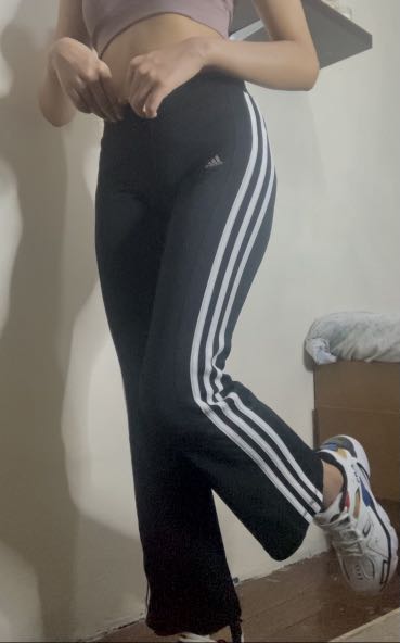 Adidas Flare Pants, Women's Fashion, Bottoms, Other Bottoms on Carousell