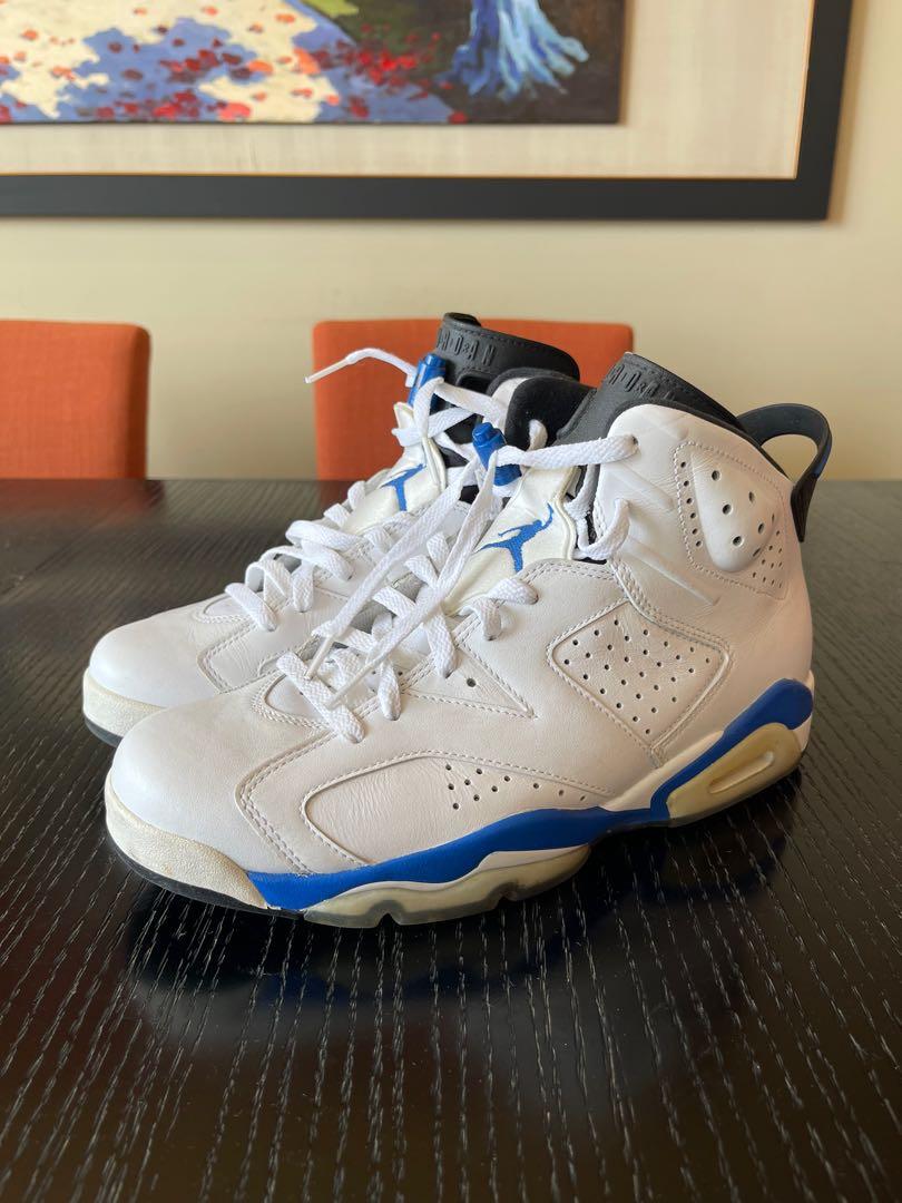 Air Jordan 6 Retro Sport Blue 2014 Men s Fashion Footwear