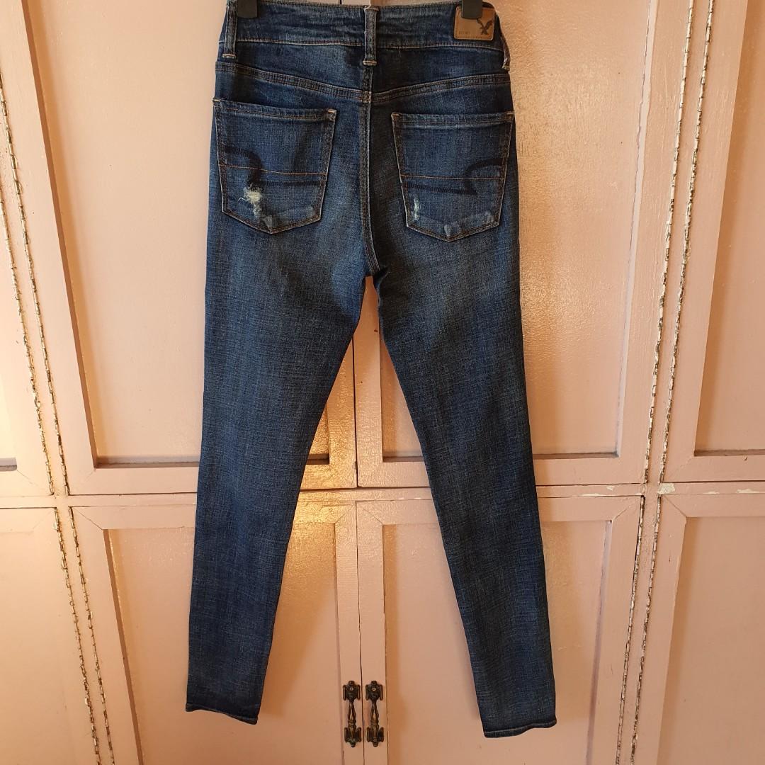American Eagle High Rise Jeans/Jeggings, Women's Fashion, Bottoms, Jeans on  Carousell