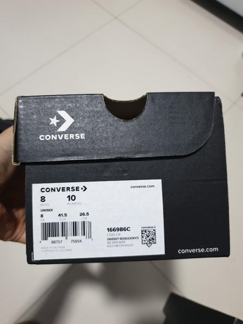 black converse mens size 10