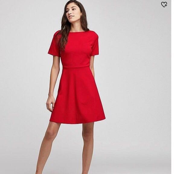 Red hotsell ponte dress