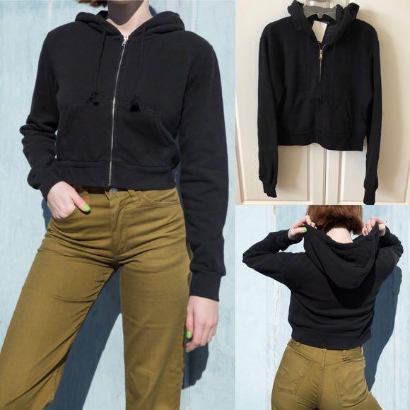 Brandy melville black crystal hoodie shop