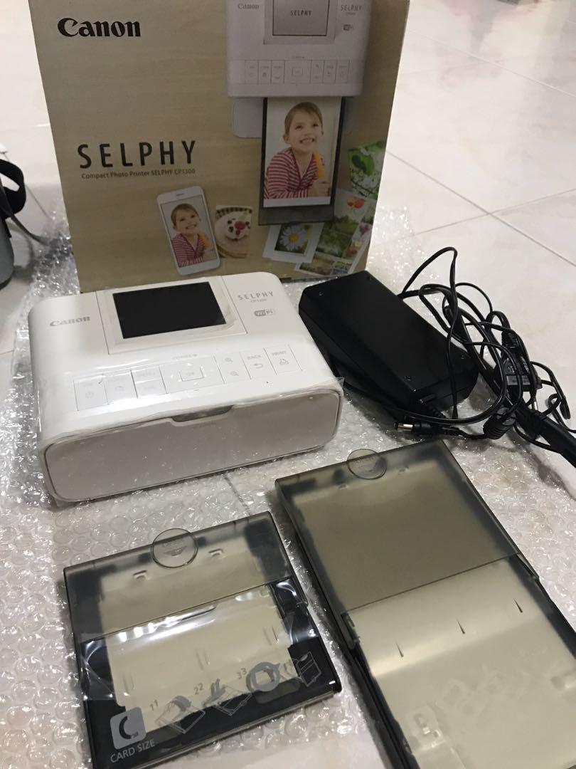 Canon Selphy CP1300 (W/ 4 box of RP108) , Computers & Tech, Printers