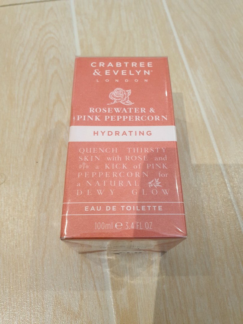 crabtree and evelyn rosewater and pink peppercorn eau de toilette