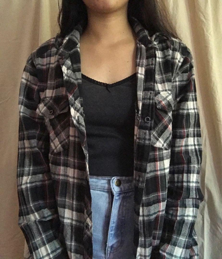 Dark blue flannel womens Clearance