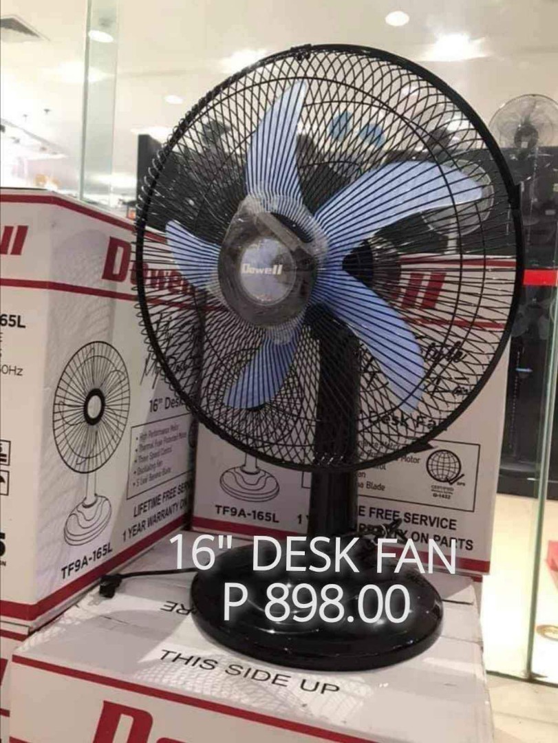 16 inches 5 banana blades desk fan 