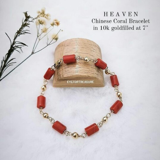 Chinese coral on sale bracelet for baby