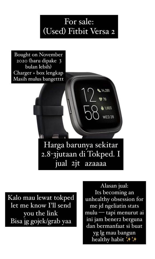 Fitbit versa 2 used for sale clearance