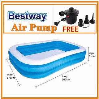 FREE Electric Air Pump Bestway Swimming Pool Adult and Kid’s