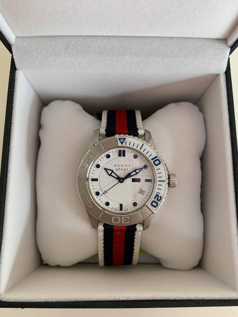 GUCCI Dive Sport G Timeless Men Navy red YA126231 D 4 4 cm