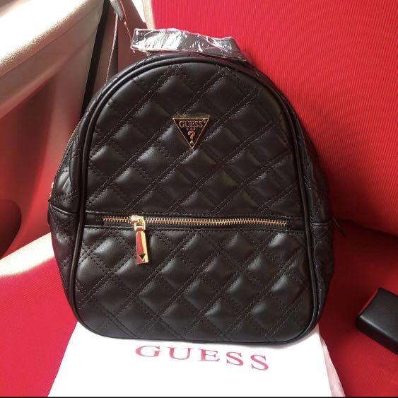 GUESS CESSILY QUILTED MINI BACKPACK, Women's Fashion, Bags & Wallets