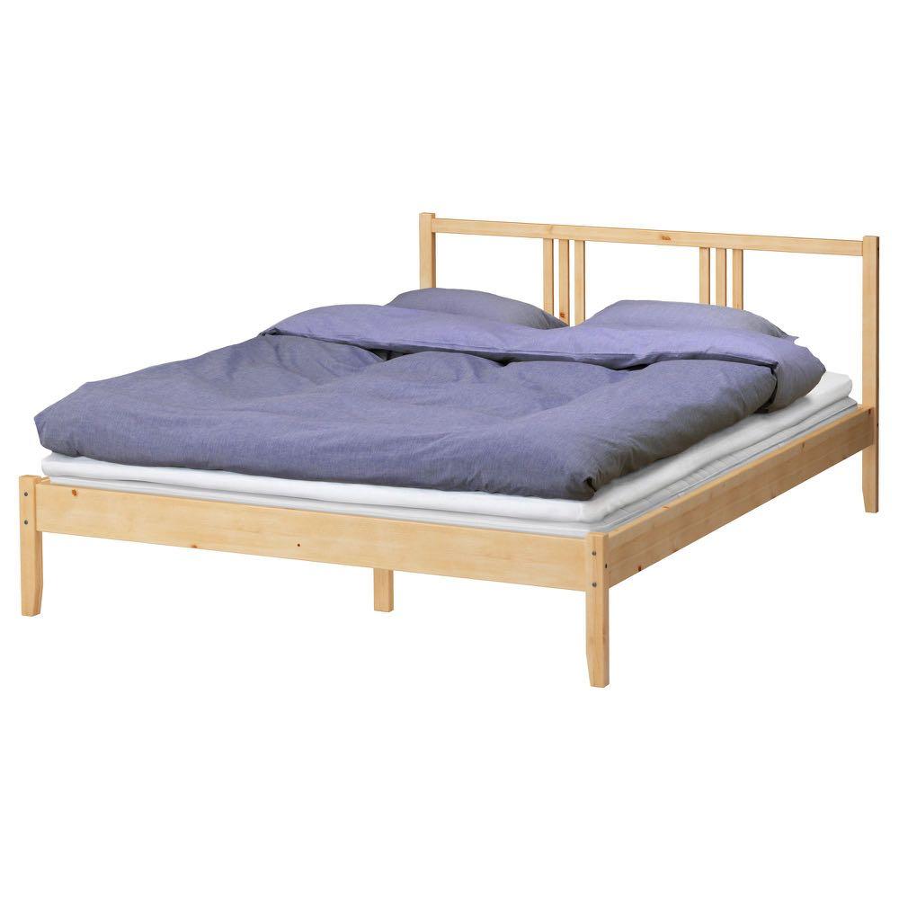 Pine ikea deals bed frame