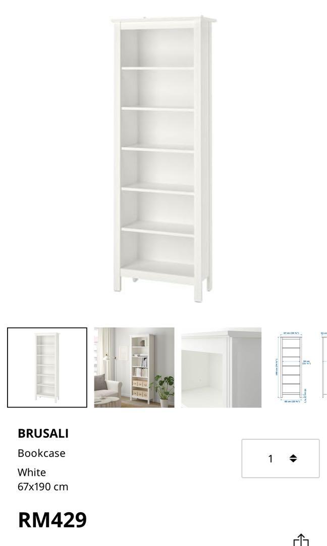 Ikea Brusali Bookcase Bookshelf, Furniture & Home Living, Furniture