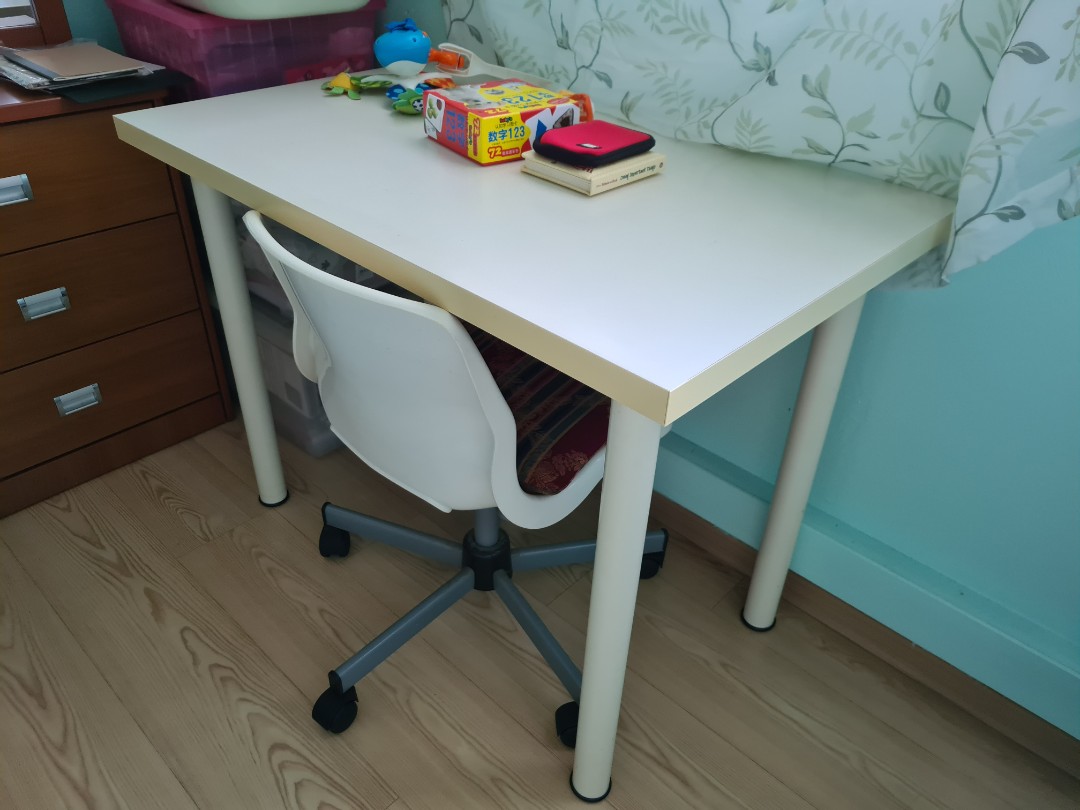 IKEA Study Table & chair set, Furniture & Home Living, Furniture