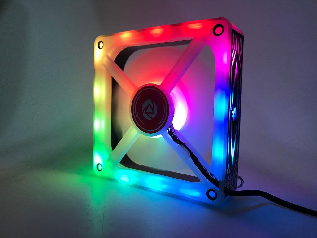 INPLAY M20 GALAXY RGB FAN SQUARE TYPE, 3-PIN 12CM, OPTIMUM COOLING ...