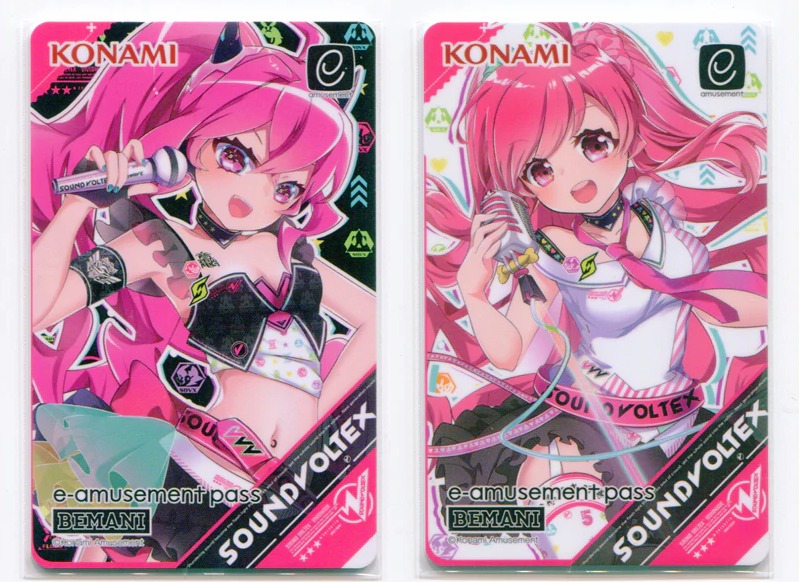 Konami E-AMUSEMENT PASS VIVID WAVE GRACE and RASIS SOUND VOLTEX 