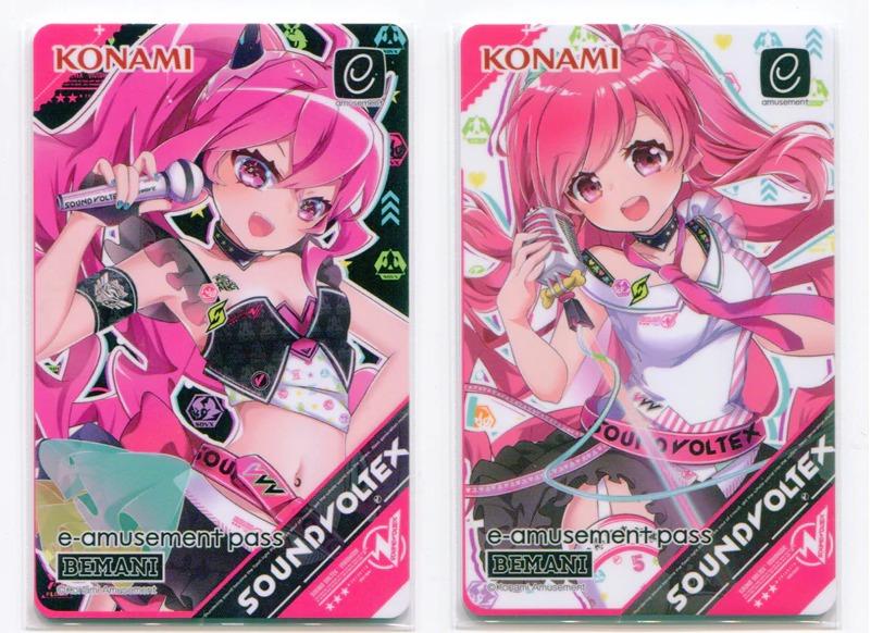 Konami E-AMUSEMENT PASS VIVID WAVE GRACE and RASIS SOUND VOLTEX