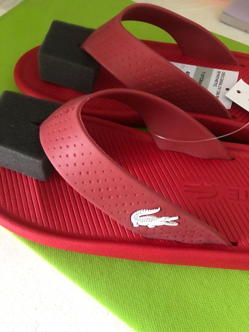LACOSTE CROCO SANDAL USA MENS 8