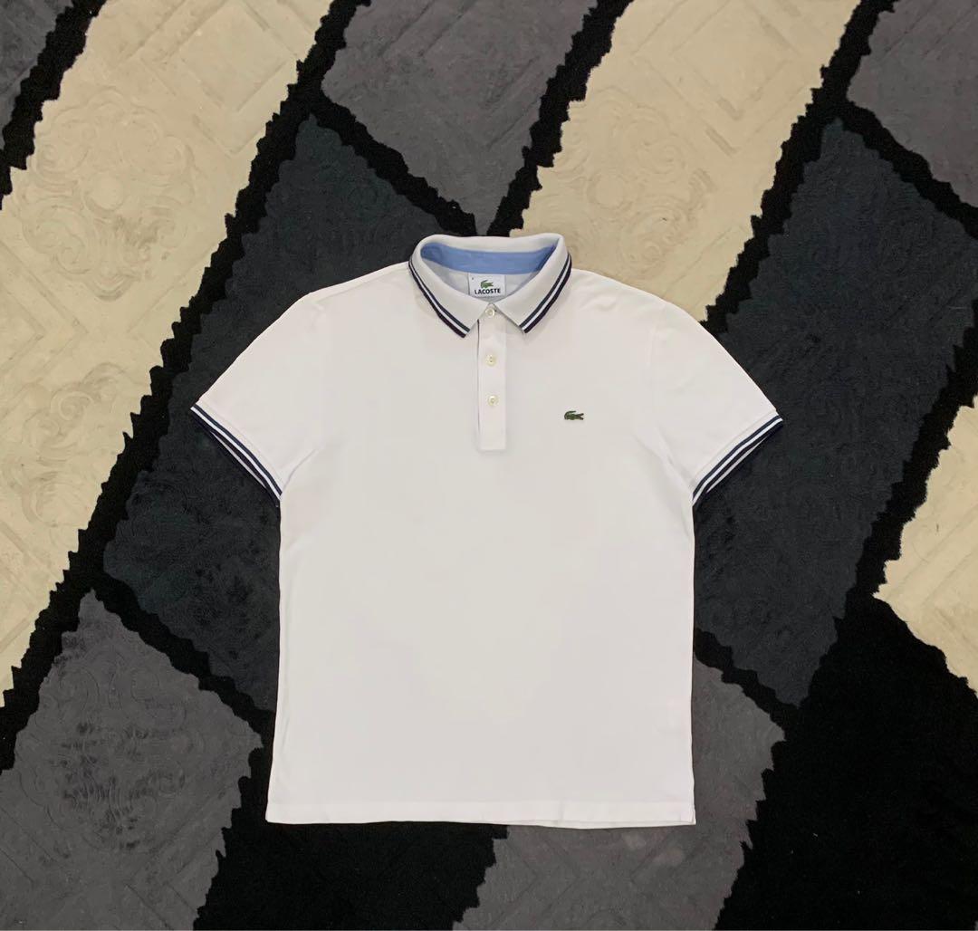 Polo lacoste top blanc