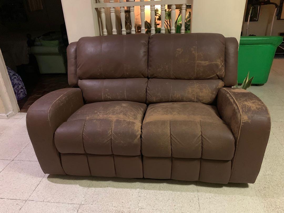 Stratolounger stallion reclining console loveseat store