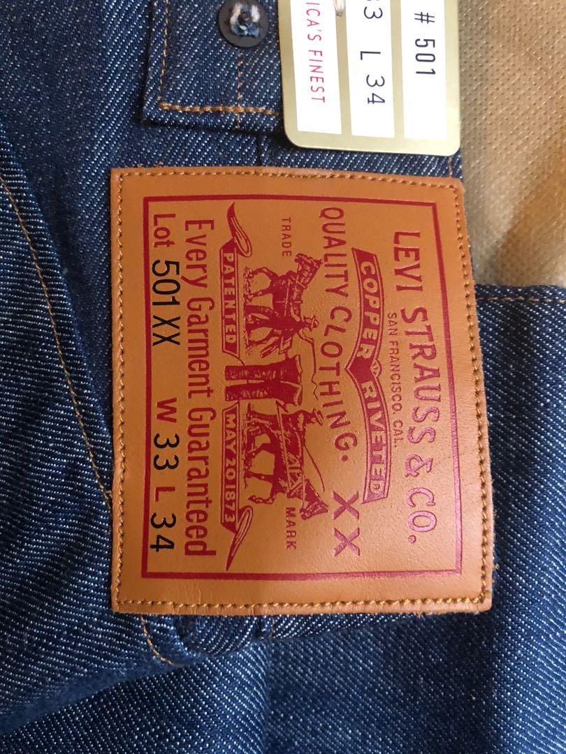 Levi's LVC 1890 501XX USA made vintage clothing, 男裝, 褲＆半截裙