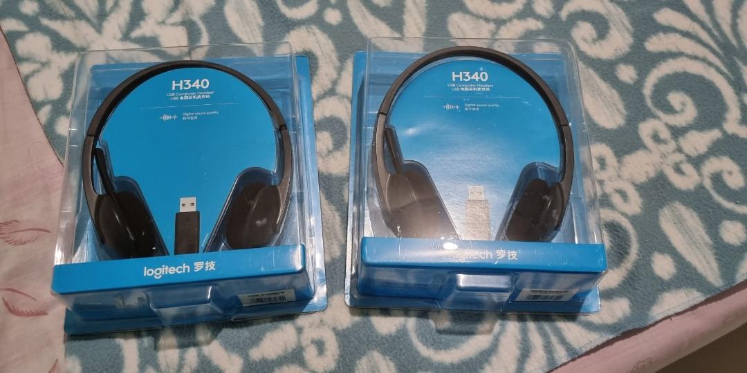 logitech h340 mute button