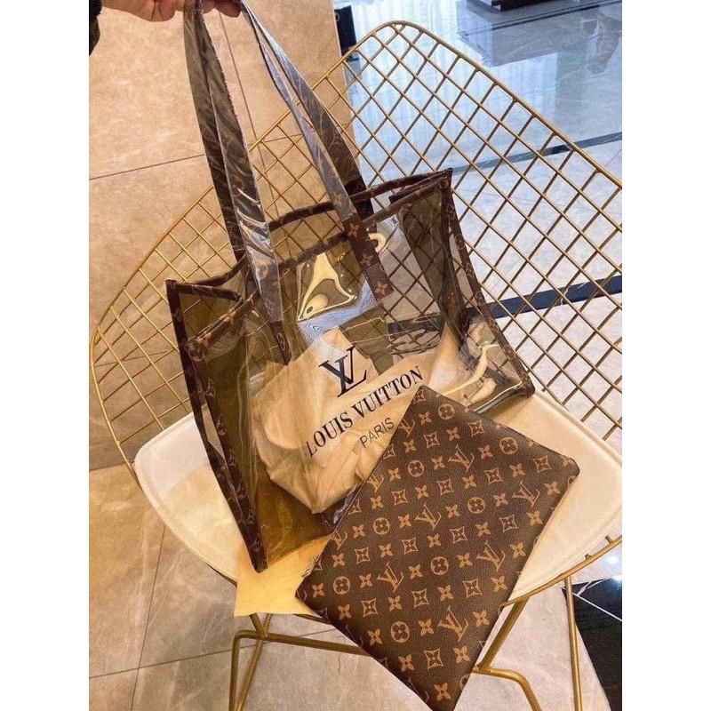 VINTAGE LV TRANSPARENT BAG, Luxury, Bags & Wallets on Carousell