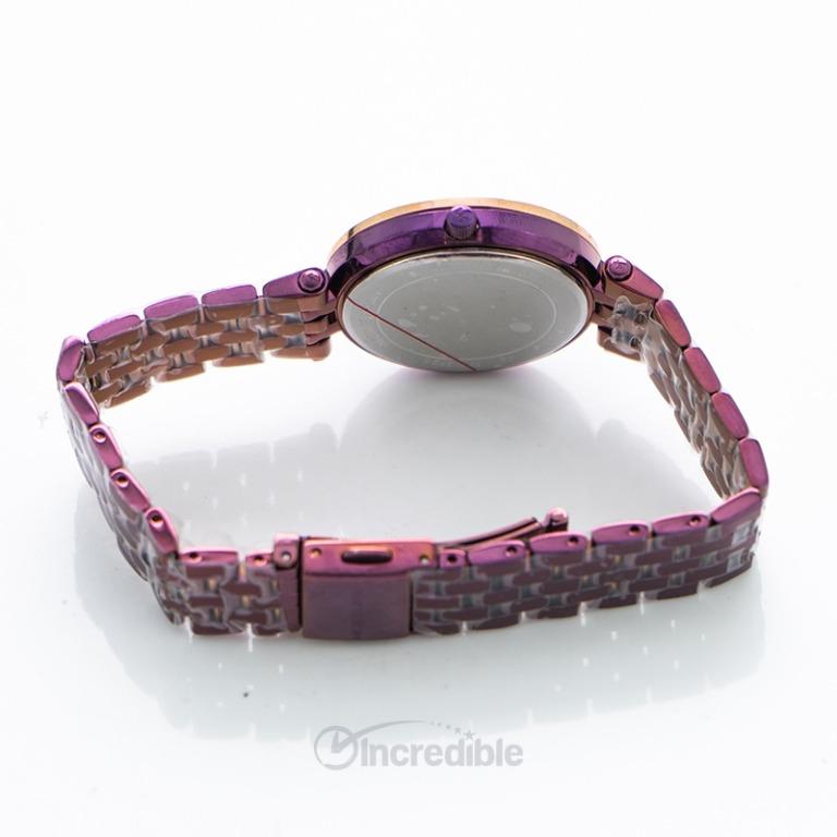 NEW Michael Kors Mini Darci Quartz Purple Dial Ladies Watch MK3725