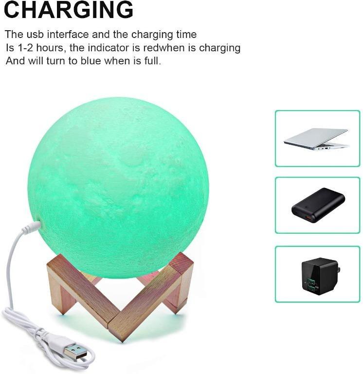 Prekiar moon lamp deals