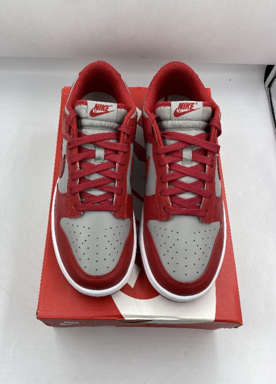 dunk low retro red grey