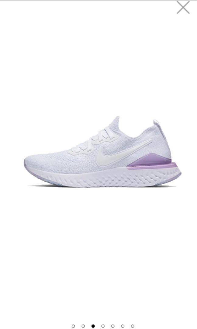 Nike epic react flyknit 2 ladies white Women s Fashion Footwear Sneakers on Carousell