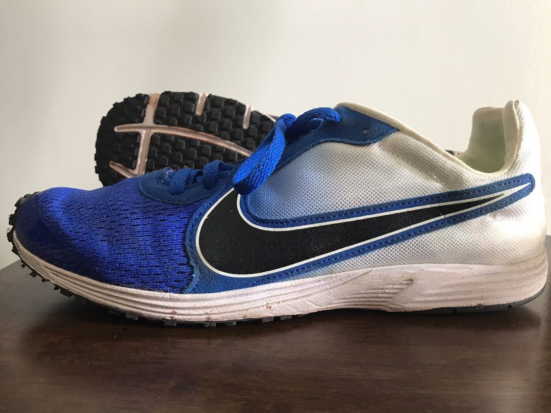 blue nike track shoes