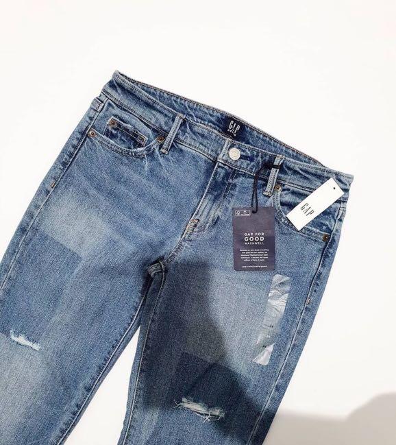 NWT GAP denim boyf patch girlfriend 