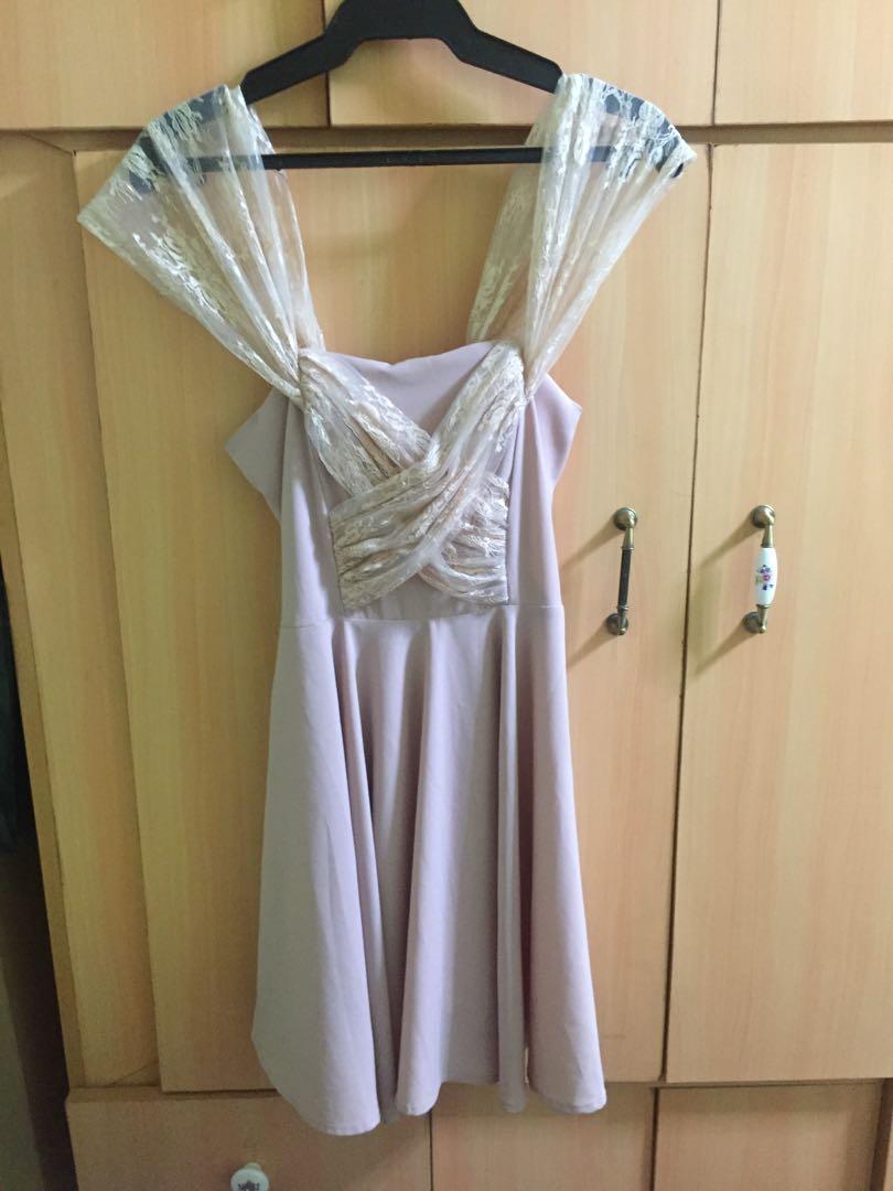 cocktail dress old rose