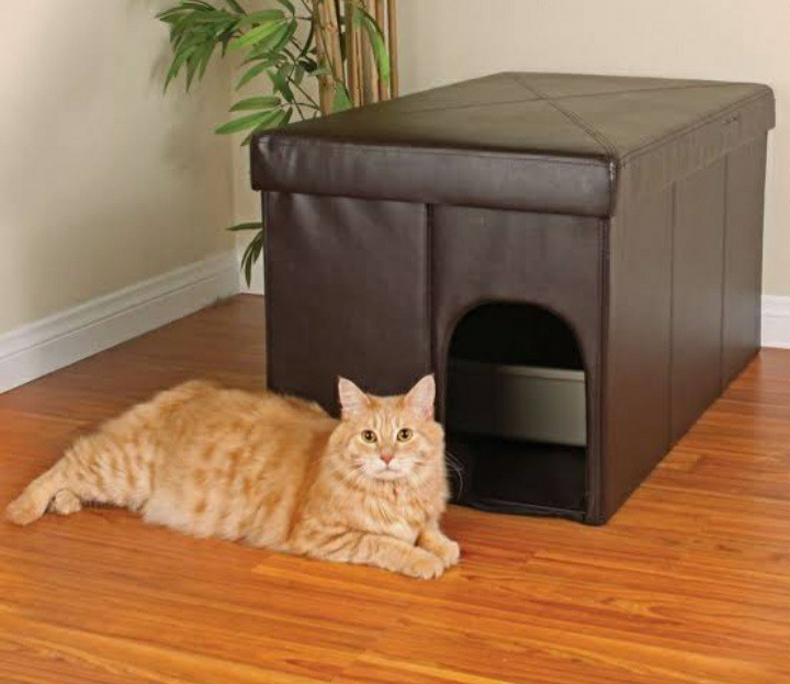 Litter box ottoman deals