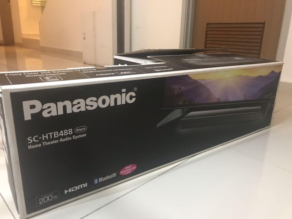 udelukkende Rundt og rundt hage Panasonic Soundbar SC-HTB488 with wireless Subwoofer, Audio, Soundbars,  Speakers & Amplifiers on Carousell