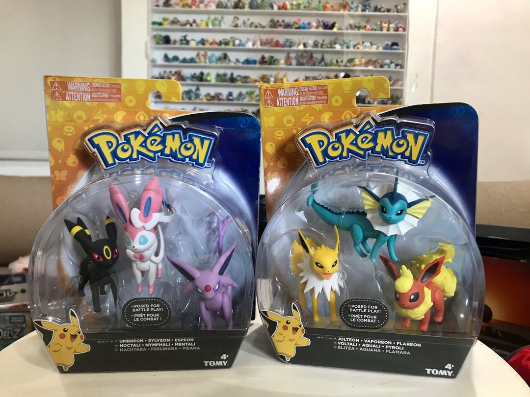 Pokemon Tomy Figure Eevee EVOLUTION Set US Release Hobbies Toys
