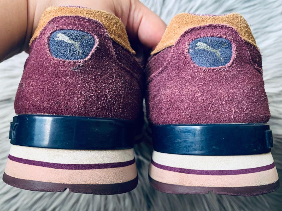 PUMA TX-3 (Category: Sneakers) located in Quezon City. Submitted by gprof (Listing ID 1069160203, Image 3). Description: Color/s: PURPLE/MAROON Design: SWEDE Detail/s: RUBBER SHOES Condition: WELL LOVED. NEEDS CLEANING. SOLES ARE IN TACT. PLEASE MANAGE EXPECTATIONS ON BARELY USED/USED/WELL LOVED ITEMS. THANK YOU. Inclusion/s: NONE. NO BOX/TAGS Original Price: Around ₱3,000 Fits women sizes 8.5 - 9 US BOUGHT FROM THE PUMA STORE IN HONG KONG *shipp
