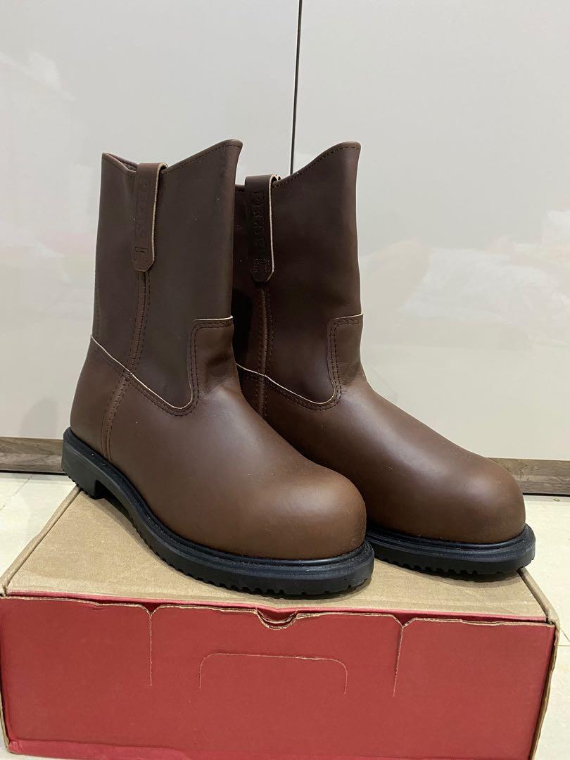 kasut red wing pecos