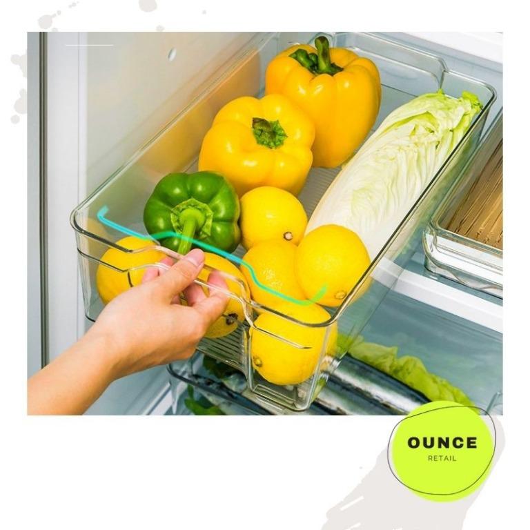 Refrigerator shelves storage bin organiser, Furniture & Home Living